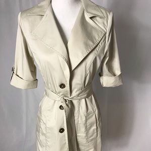 CAbi light weight 3/4 sleeve khaki jacket